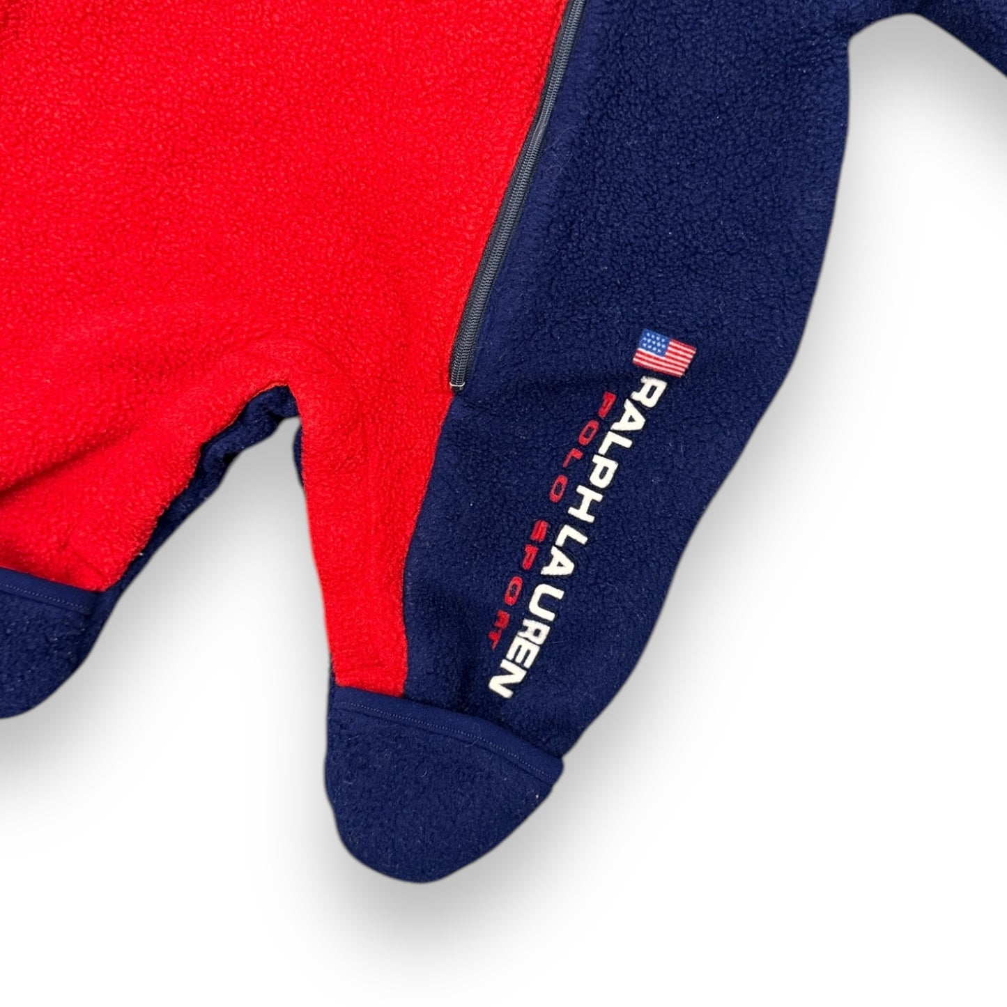 90s Polo Sport Fleece Onesie (0-3M)