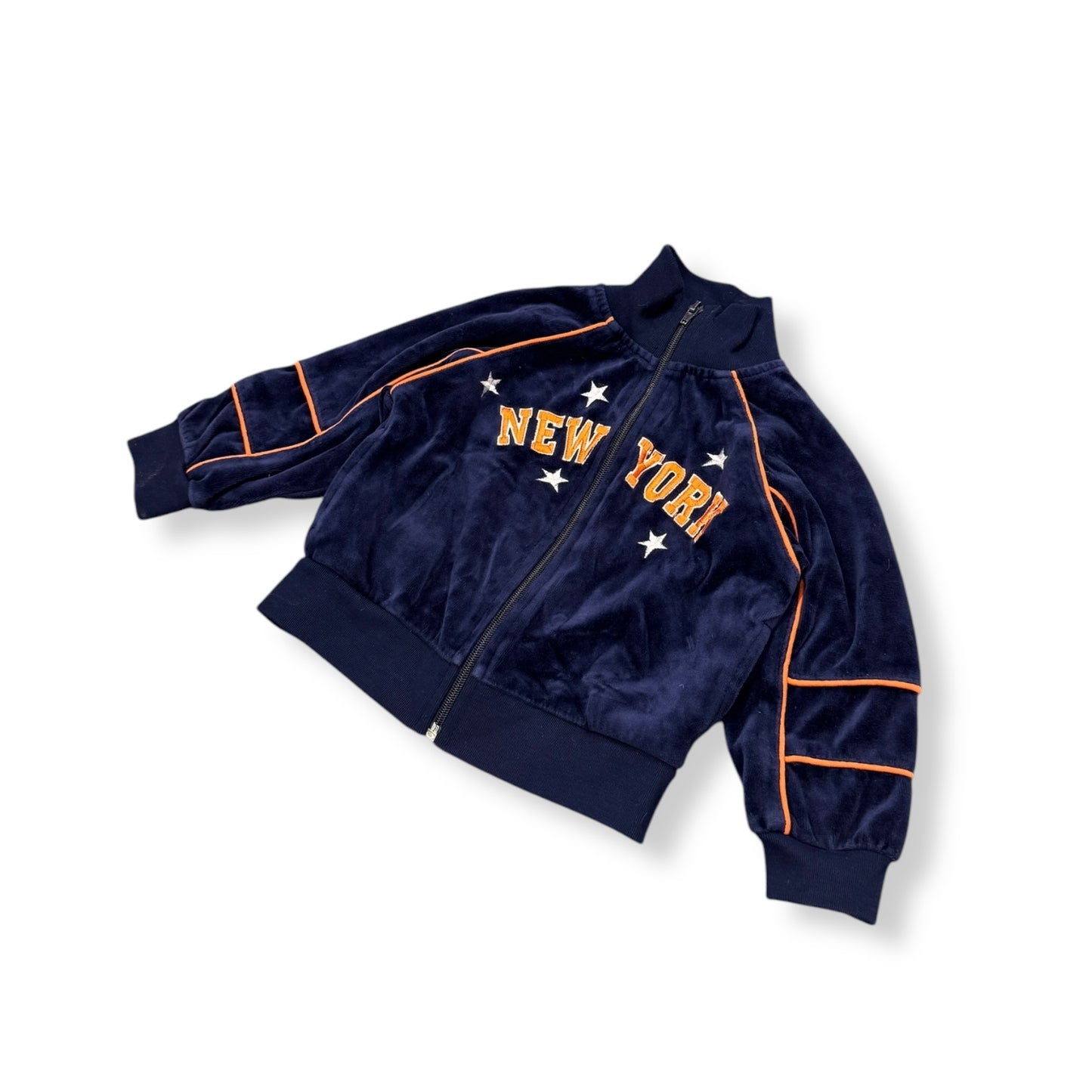 90s Velour New York City Track Jacket (2T)