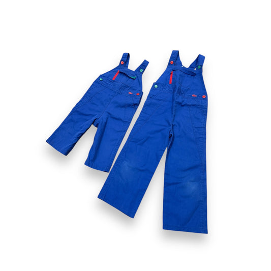 80s Lacoste Blue Overalls (Sibling Set)