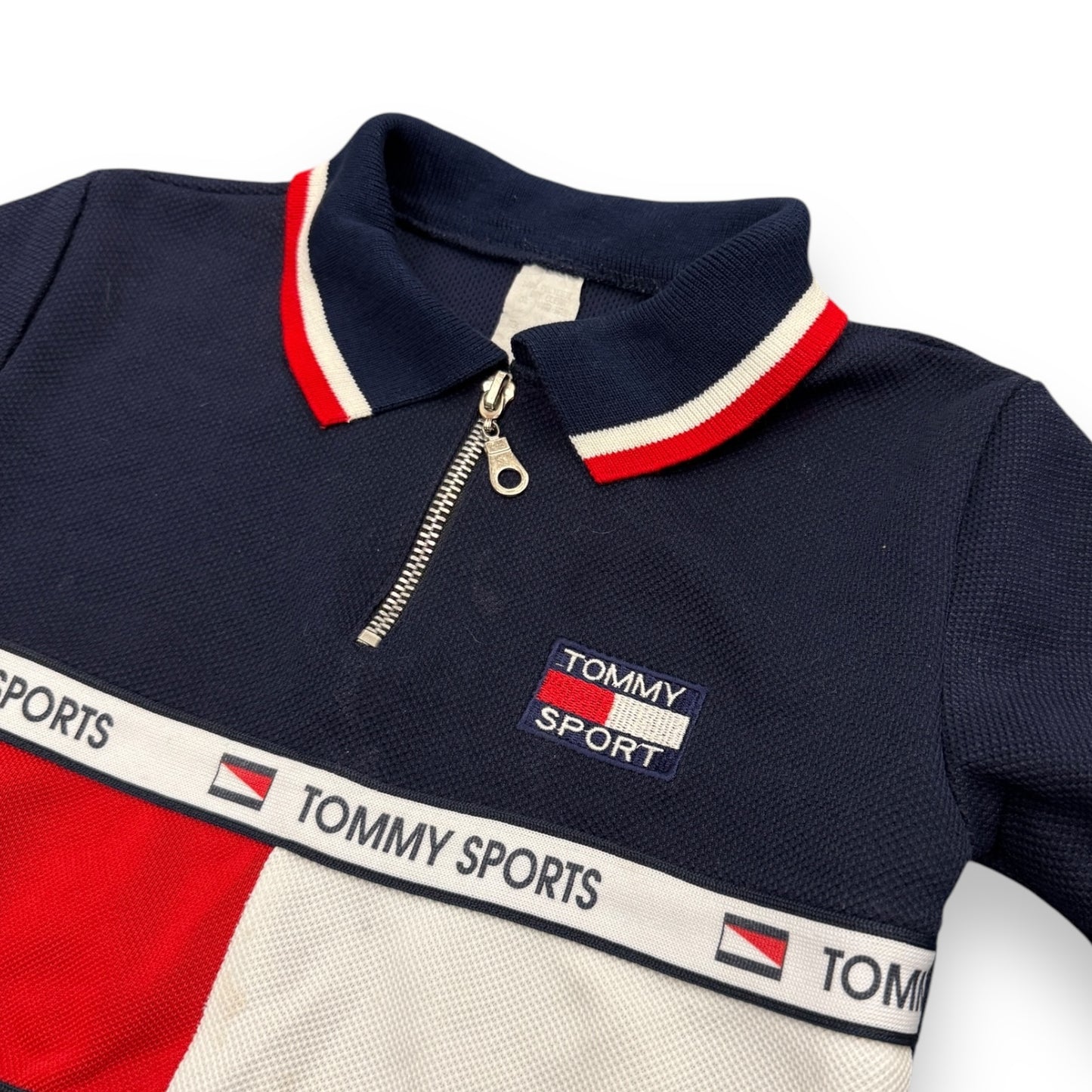 90s Tommy Sports Zip Up Polo (2T)