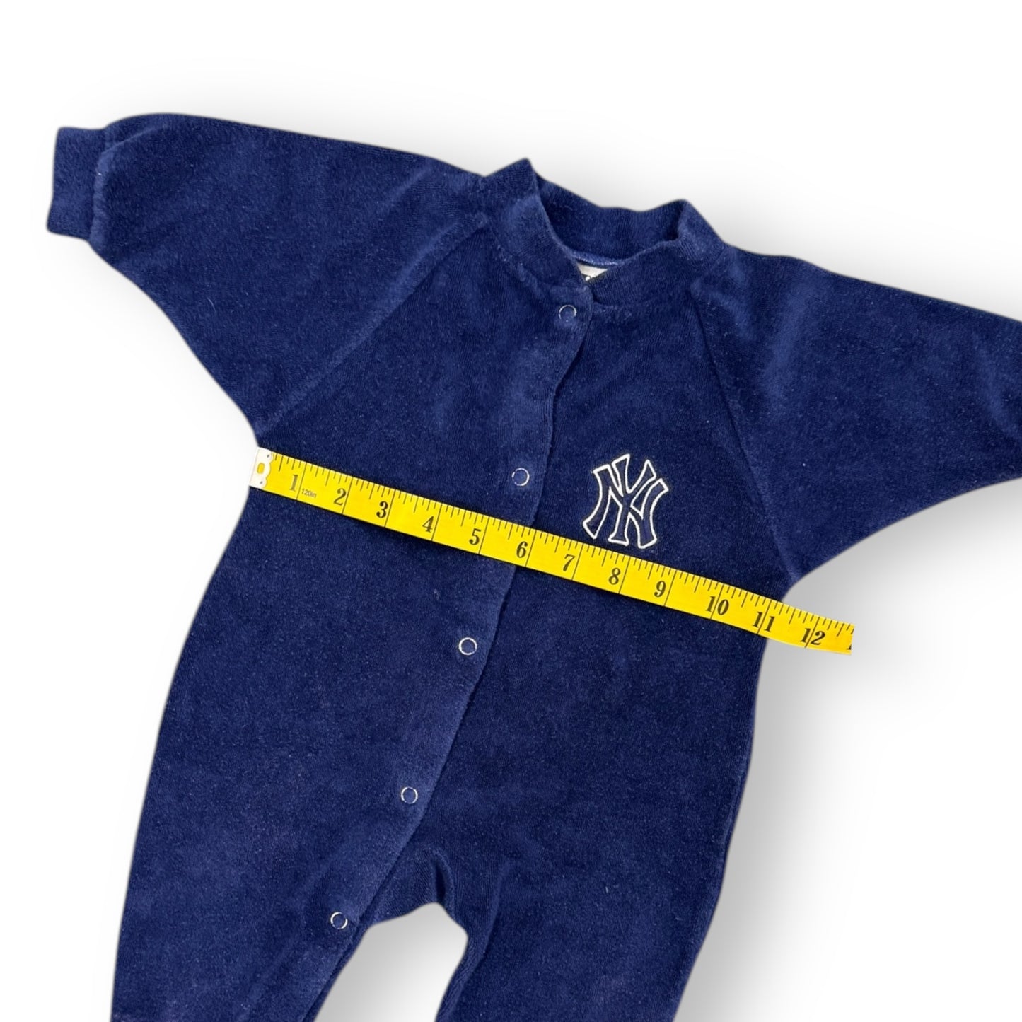 90s NY Yankees Fleece Onesie (0-3M)