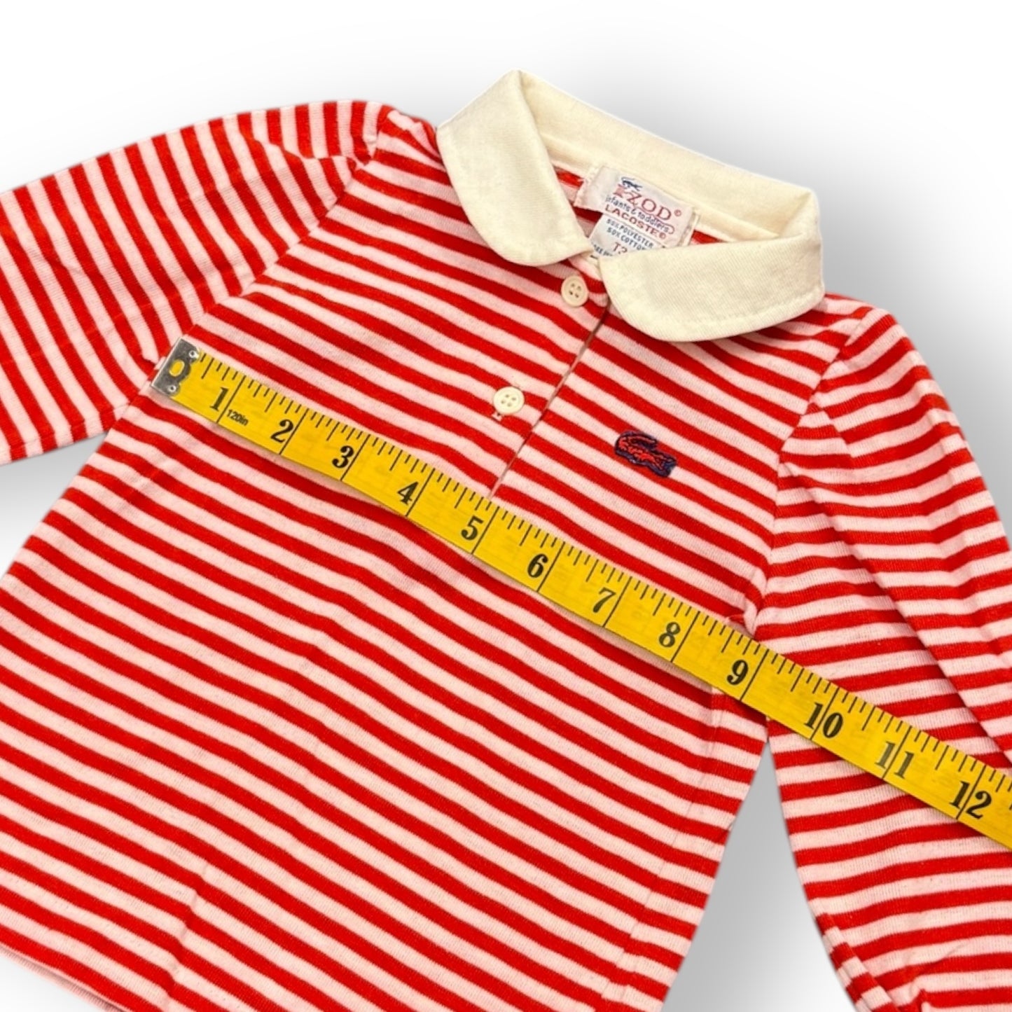 80s Lacoste Striped Polo Shirt (12M)