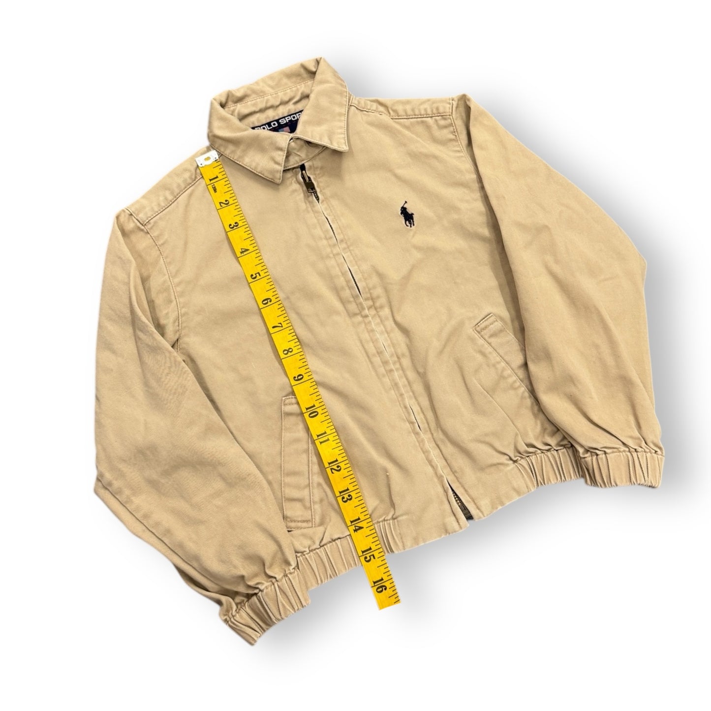 90s Polo Sport Khaki Coaches Jacket (4T)